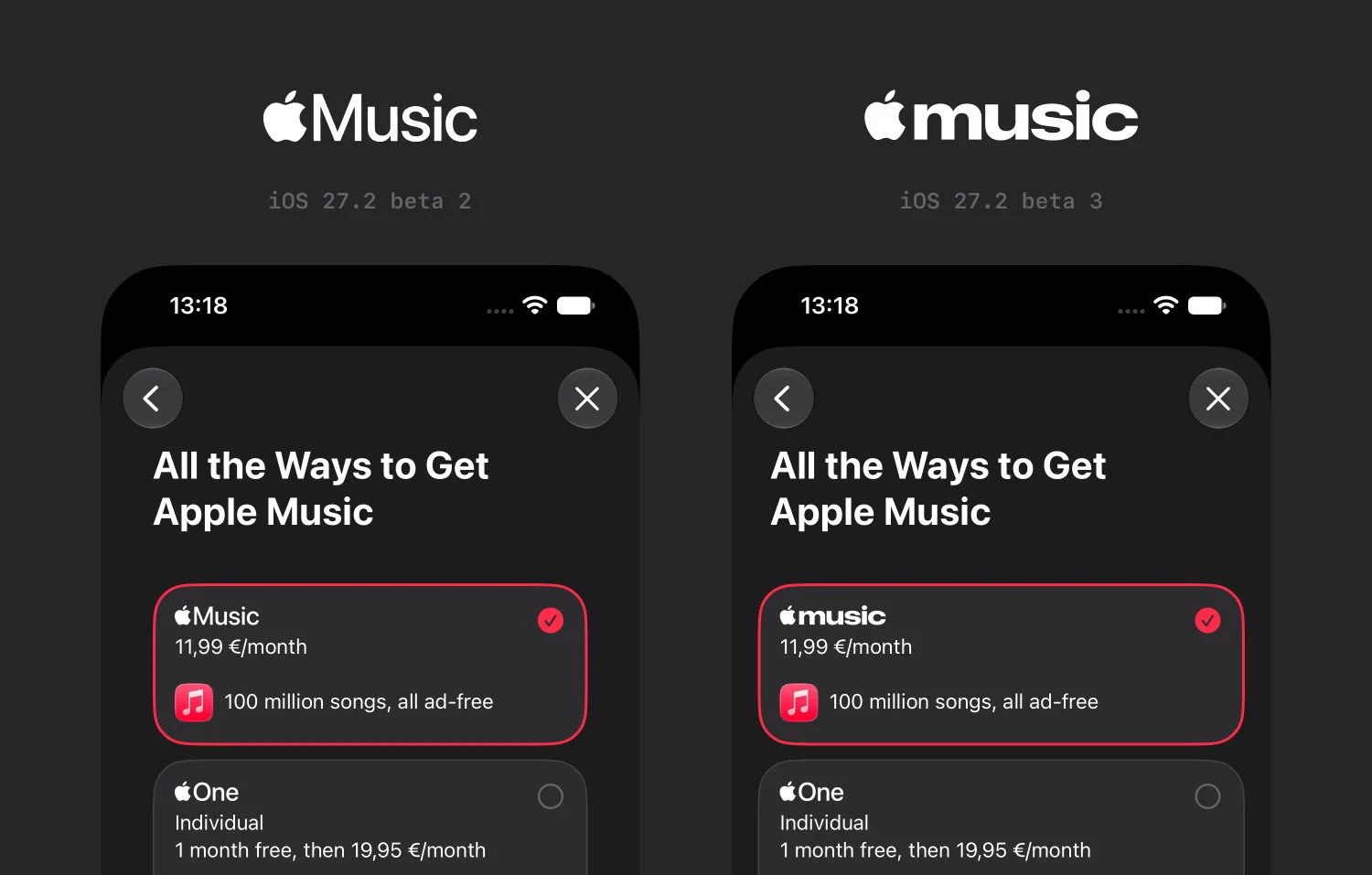 Apple Music 字标的字体与比例特征
